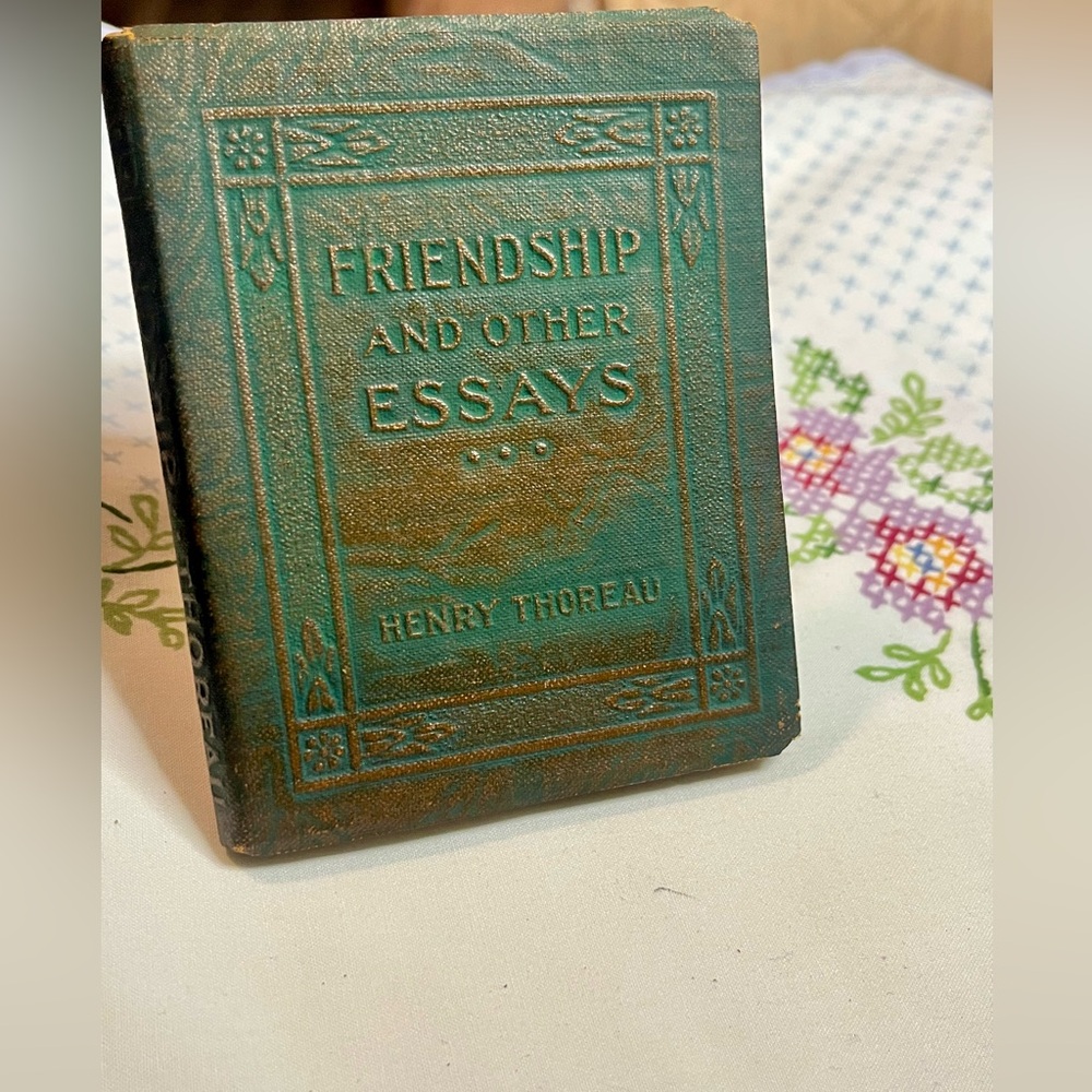 Green 'Friendship and Other Essays' Book by Henry Thoreau